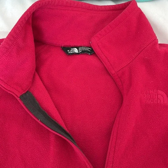 The North Face Red Fleece Pullover M - Picture 2 of 5